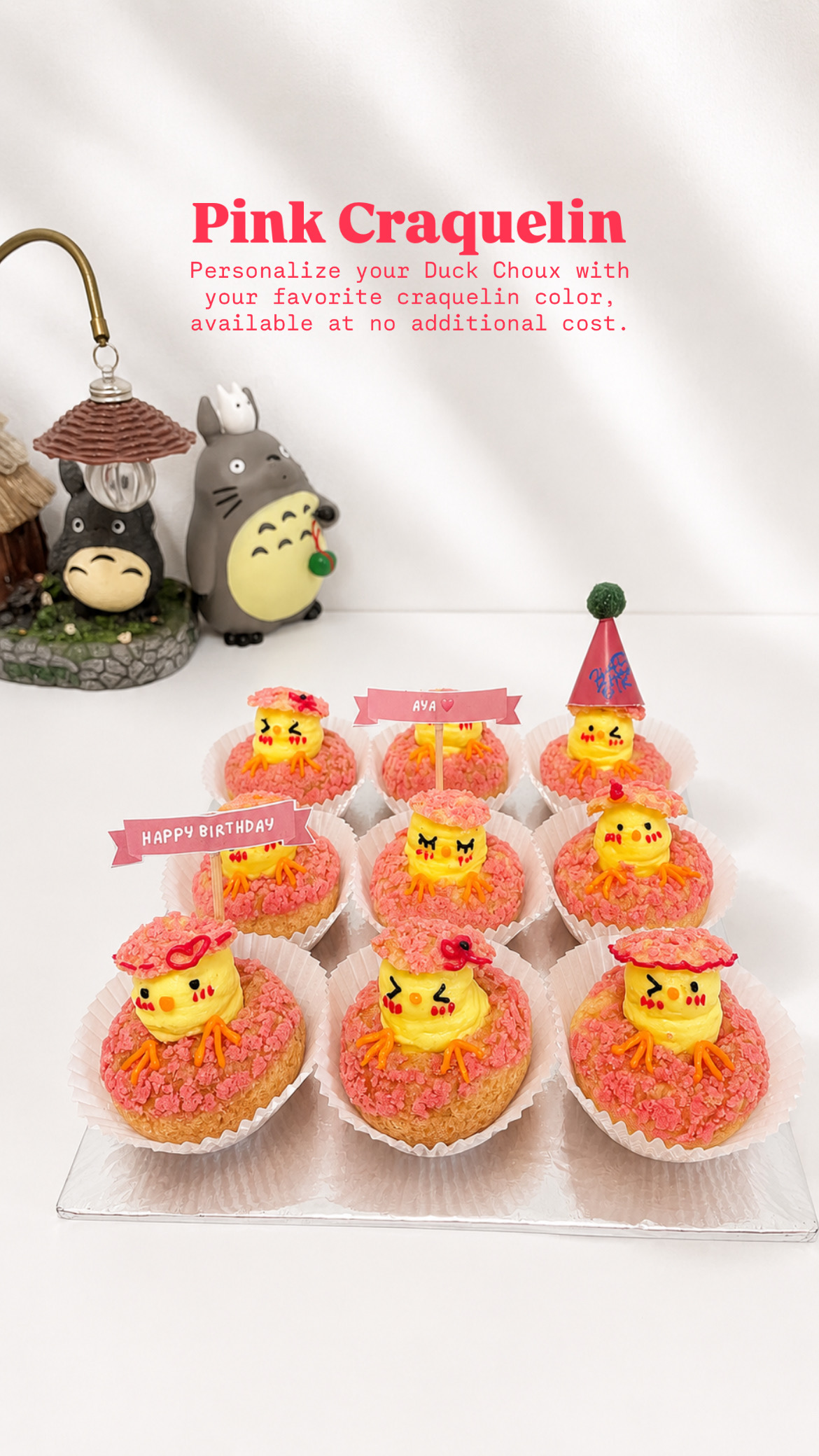 Pink Craquelin Choux