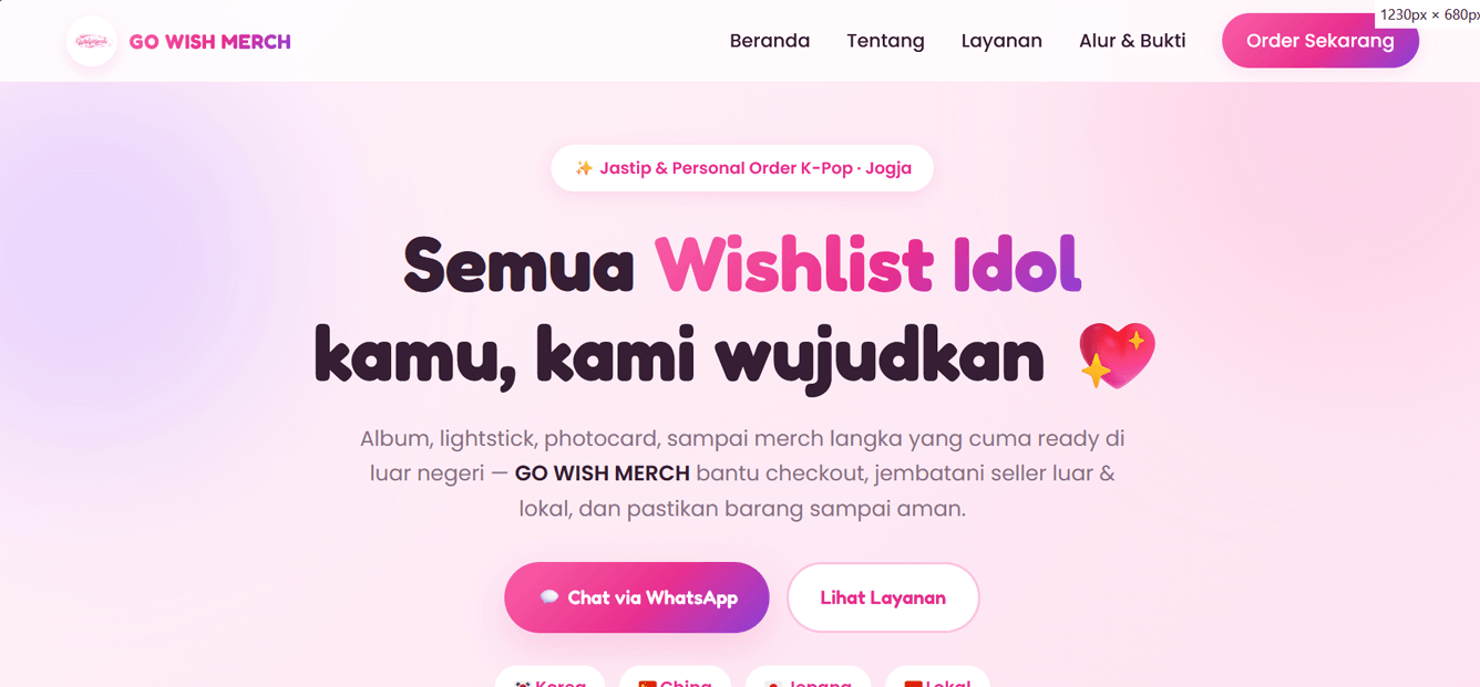 Landing page Luné Hijab
