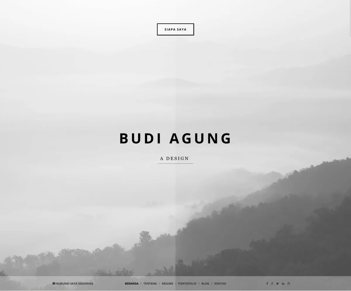Website Personal Budi Agung — portofolio Maerev Semarang