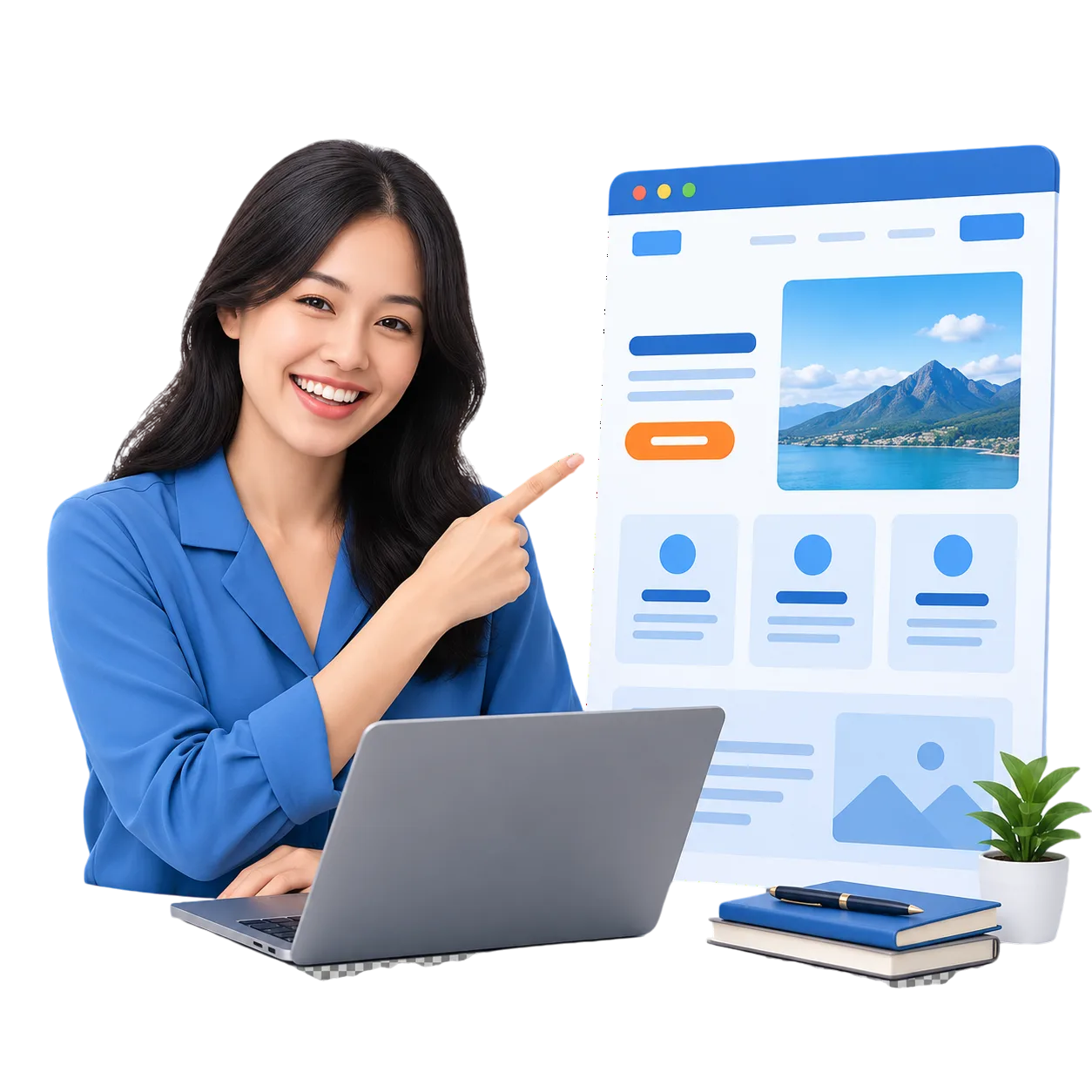 Ilustrasi layanan Landing Page dari Maerev Semarang