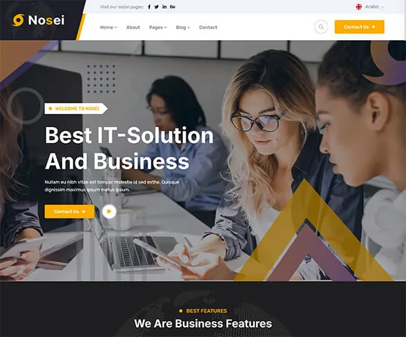 Demo template website Education — Nosei | Maerev